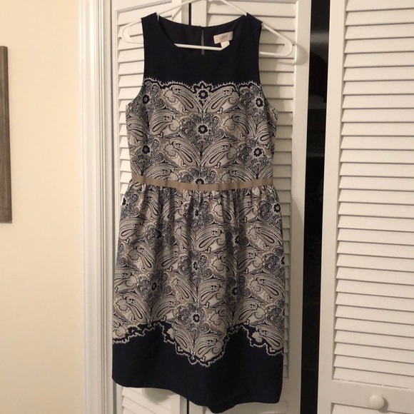 LOFT Dresses & Skirts - LOFT Navy Paisley Dress